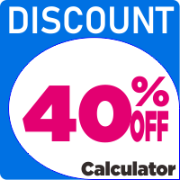 40 percent off - the percent calculator
