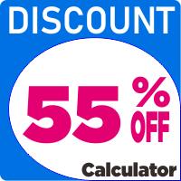 55 percent off - the percent calculator