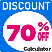 70 percent off - the percent calculator