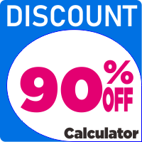90 percent off - the percent calculator